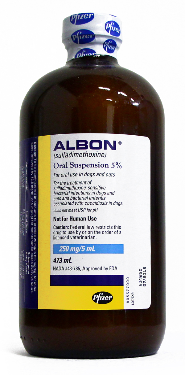 Albon Suspension 5 16 oz (473mL)