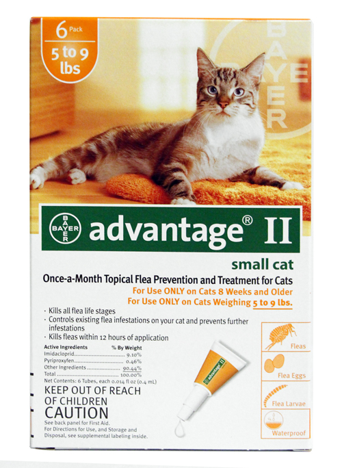 Spectrum Tampa Fl >> 12 MONTH Advantage II Flea Control for Cats Under 9 lbs Spectrum Tampa Fl >> 12 MONTH Advantage II Flea Control for Cats Under 9 lbs