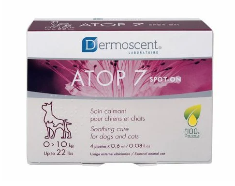 Dermoscent ATOP spot-on For Dogs and Cats Up to 22lbs Count