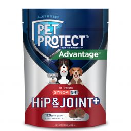 Pet Protect Hip & Joint+ Supplement for Dogs 120 Chews
