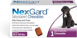 NexGard For Dogs 24.1-60 lbs 1 Month