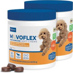 MOVOFLEX Advanced Soft Chews for Small Dogs 60 Count (2 PACK)