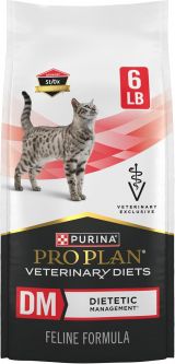 Purina Pro Plan Veterinary Diets DM Dietetic Management Formula Dry Cat Food 6 lb