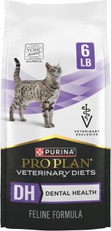 Purina Pro Plan Veterinary Diets DH Dental Health Formula Dry Cat Food 6 lb