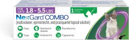 NexGard COMBO For Cats 1.8 - 5.5 lbs 1 Month