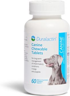 Duralactin Canine Chewable Tablets Vanilla Flavor 60 Count