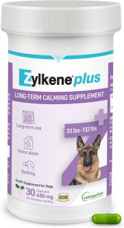 Zylkene Plus for Large Dogs 33-132lbs 450mg 30 Capsules
