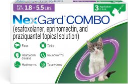 NexGard COMBO For Cats 1.8 - 5.5 lbs 3 Month