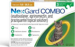 NexGard COMBO For Cats 5.6 - 16.5 lbs 3 Month