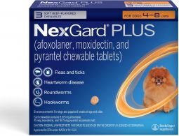 NexGard PLUS For Dogs 4-8 lbs 3 Month