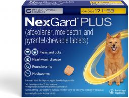 NexGard PLUS For Dogs 17.1-33 lbs 6 Month