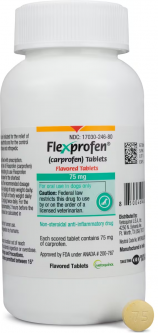 Flexprofen (carprofen) Flavored Tablets 75mg PER TABLET