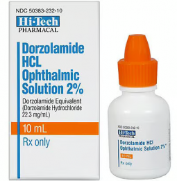 Dorzolamide HCl 2% Ophthalmic Solution 10mL