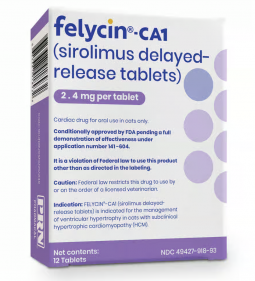 Felycin-CA1 (Sirolimus Delayed-Release Tablets) for Cats 2.4mg 12 Tablets