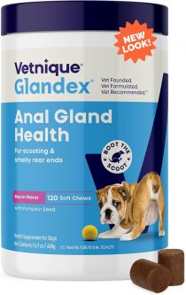 Glandex Anal Gland Support Bacon Flavor 120 Soft Chews