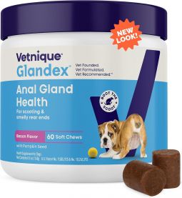 Glandex Anal Gland Support Bacon Flavor 60 Soft Chews