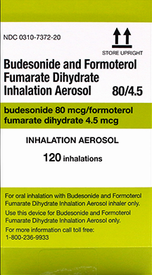 Budesonide-Formoterol Fumarate (Symbicort Generic) Inhaler 80/4.5