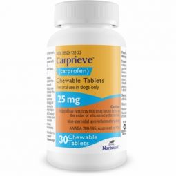 Carprieve (carprofen) Chewable 25mg 30 Count