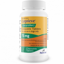 Carprieve (carprofen) 75mg PER CHEWABLE