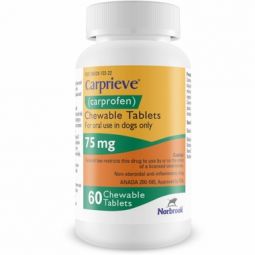 Carprieve (carprofen) Chewable 75mg 60 Count