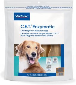 C.E.T. Enzymatic Oral Hygiene Chews for Large Dogs 30 Count