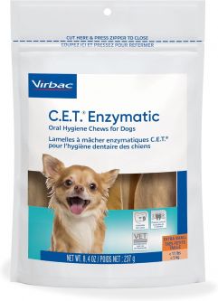C.E.T. Enzymatic Oral Hygiene Chews for Extra Small Dogs 30 Count