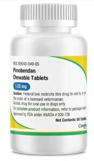 Pimobendan Chewable Tablets 1.25mg 50 Count