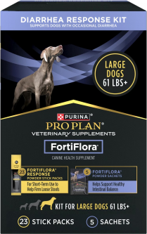 FortiFlora 2-Stage Diarrhea Response Support Digestive Health Kit 4.45 oz 28 Count (Large Dogs)