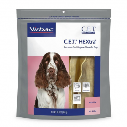 CET HEXtra Chews for Dogs 26-50 lbs 30 Count