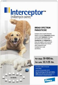 Interceptor For Dogs 51-100lbs and Cats 12.1-25lbs 1 Month