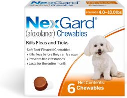 NexGard For Dogs 4-10 lbs 6 Month
