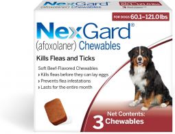 NexGard For Dogs 60.1-121 lbs 3 Month