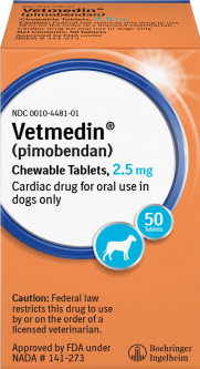 Vetmedin 2.5mg 50 Count