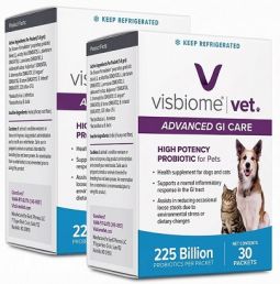 Visbiome Vet High Potency Probiotic 225 Billion 30 Packets (2 Pack)
