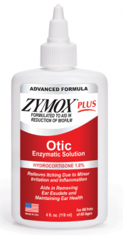 Zymox Advanced Formula Otic Plus with 1% Hydrocortisone 4oz