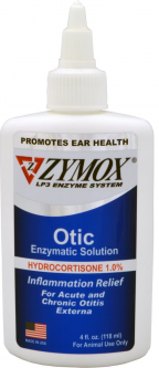 Zymox Otic with Hydrocortisone 1.0% 4oz