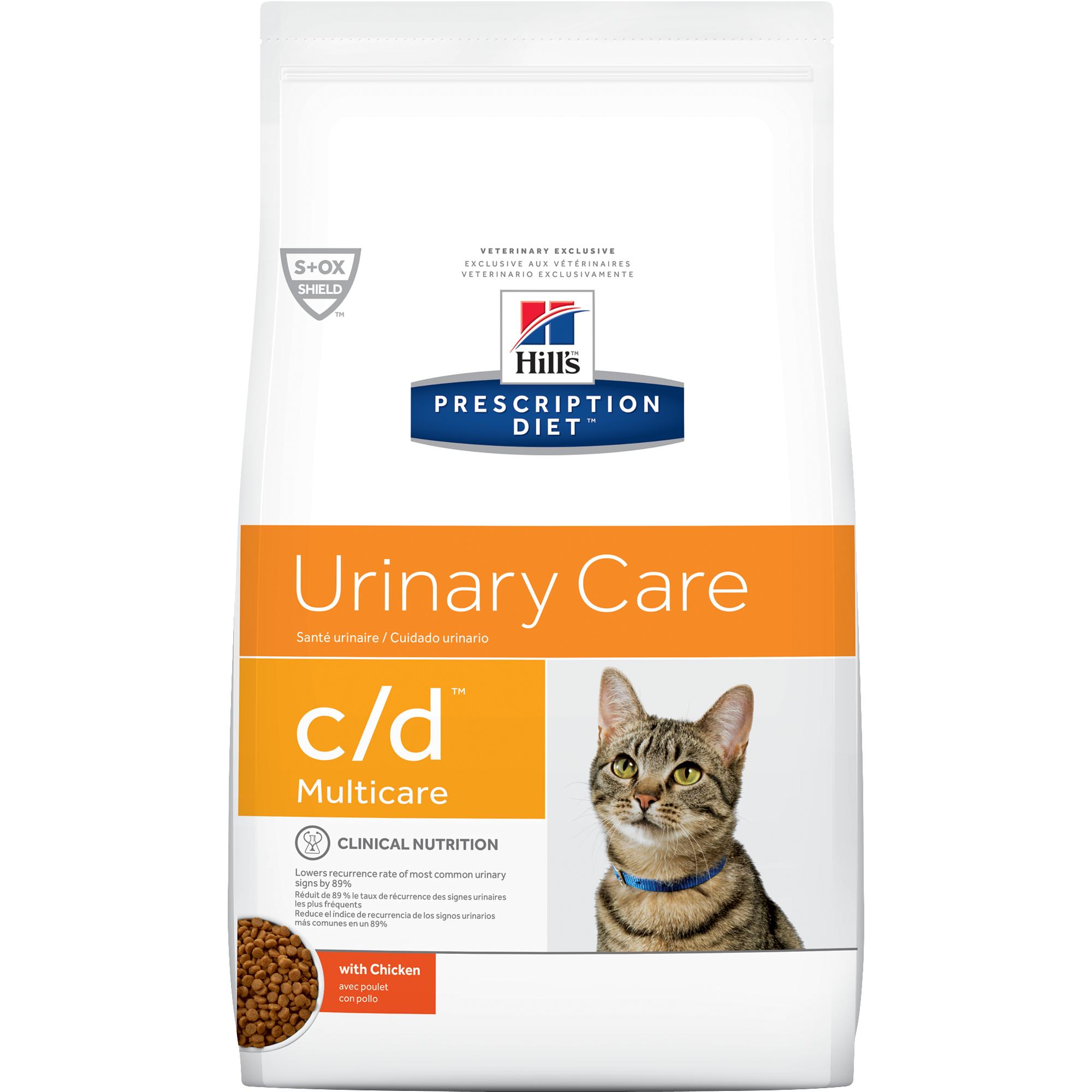 Hill's Prescription Diet c/d Chicken Dry Cat Food 4 lbs