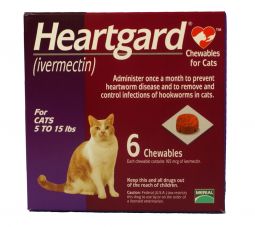 6 MONTH Heartgard for Cats 5-15 lbs
