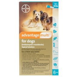 Advantage Multi for Dogs 9.1-20 lbs 6 pack