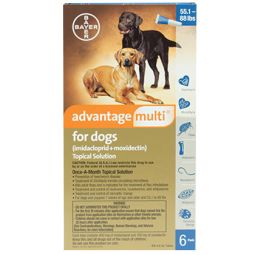Advantage Multi for Dogs 55.1-88 lbs 6 Month