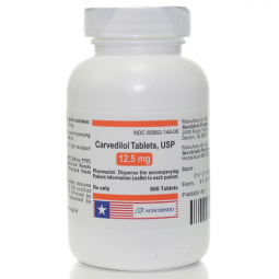 Carvedilol 12.5mg 100 Tablets