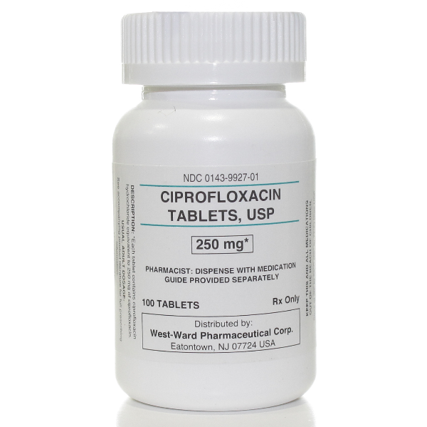 Antibiotic ciprofloxacin 250mg