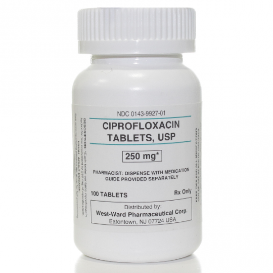Price of ciprofloxacin 250mg