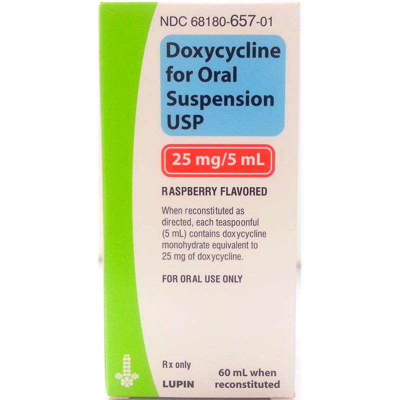 Doxycycline 25 mg/5 ml Oral Suspension 60 ml