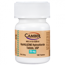 Hydralazine HCl 25mg 100 Tablets