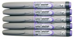 Lantus Insulin Solostar Pen (100 u/mL) 3 mL 5 PACK