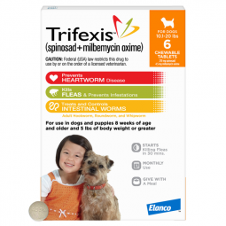 Trifexis For Dogs 10.1-20 lbs 6 Month