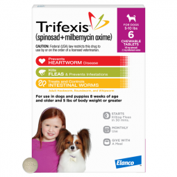 Trifexis For Dogs 5-10 lbs 6 Month
