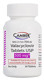 Valacyclovir 500mg 30 Tablets