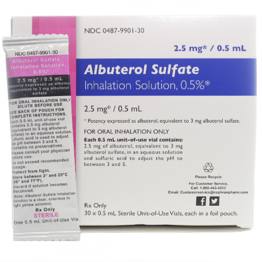 Can You Use Expired Albuterol Vials Albuterol 0 5 Inhalation Solution 2 5mg 0 5ml 30 Vials